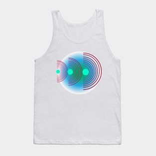 Abstract Contrast Circles tone Tank Top